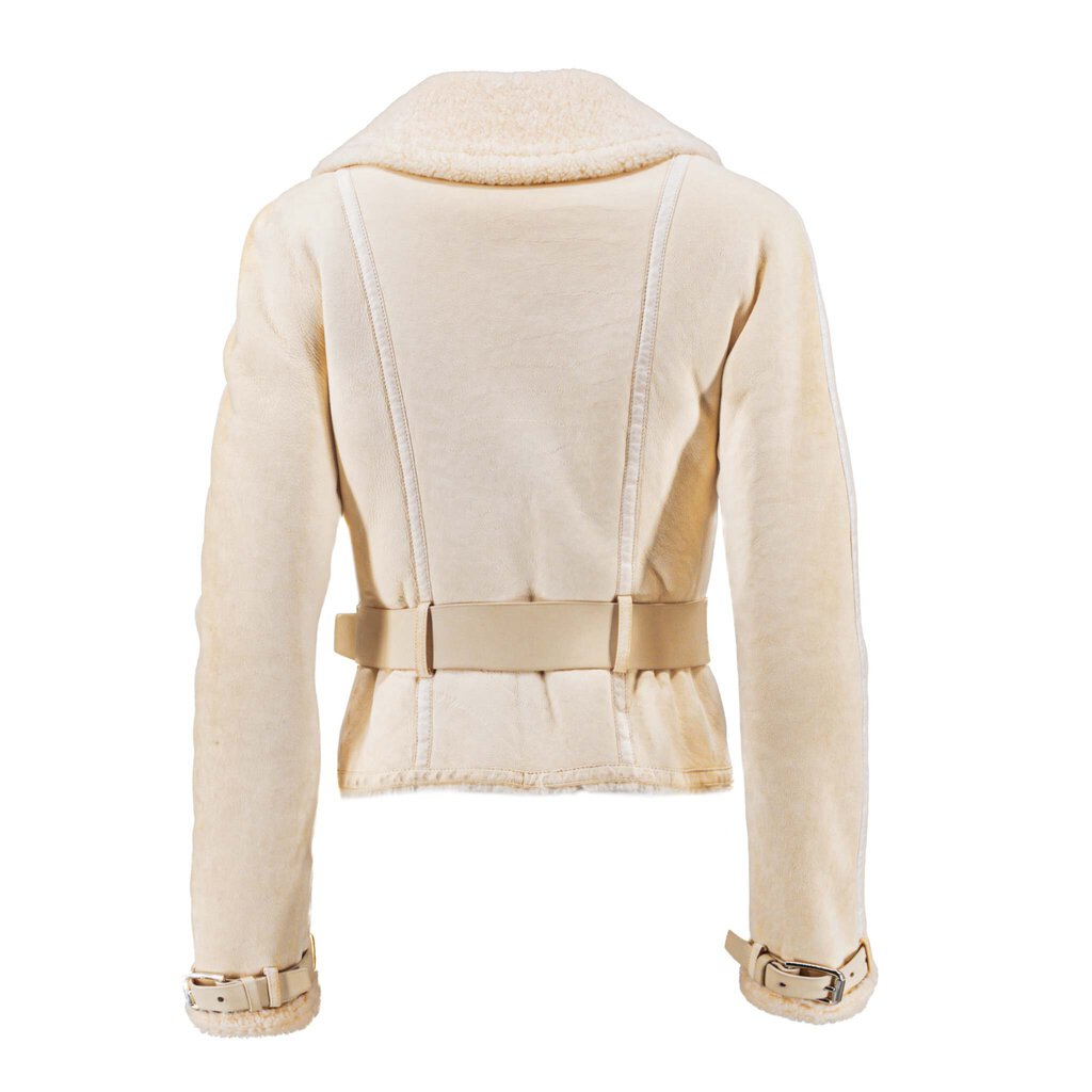 Belted Lamb Shearling Jacket