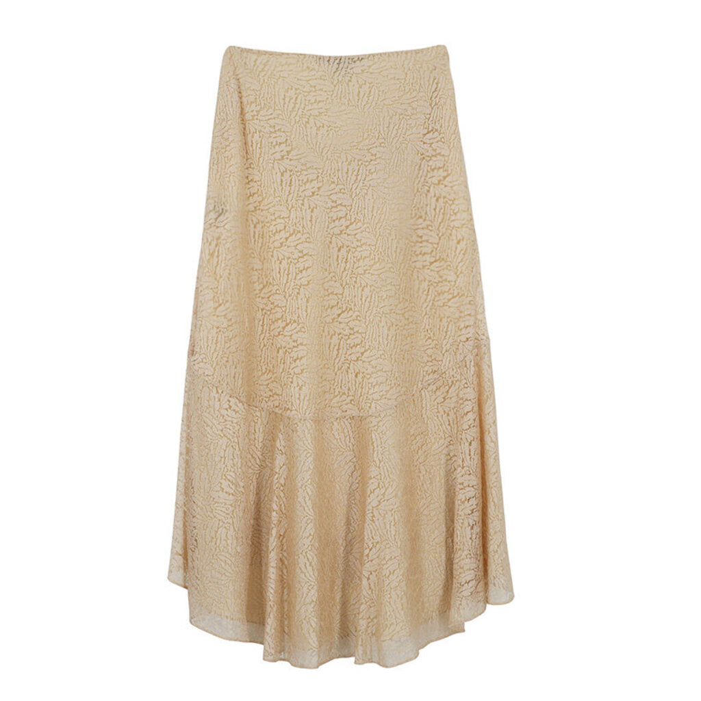 Sheen Lace Midi Skirt with Tags