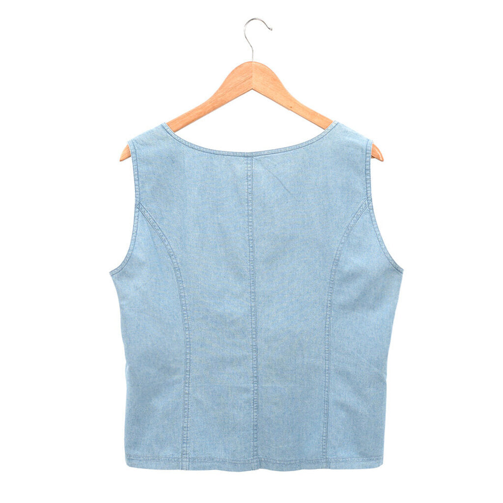 Vintage Chambray Button Front Tank