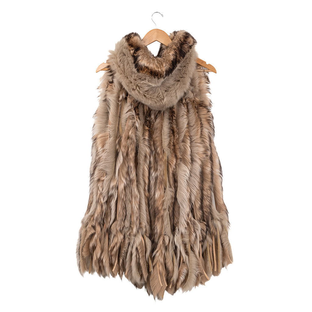 2015 Lamb Shearling Cape with Hood