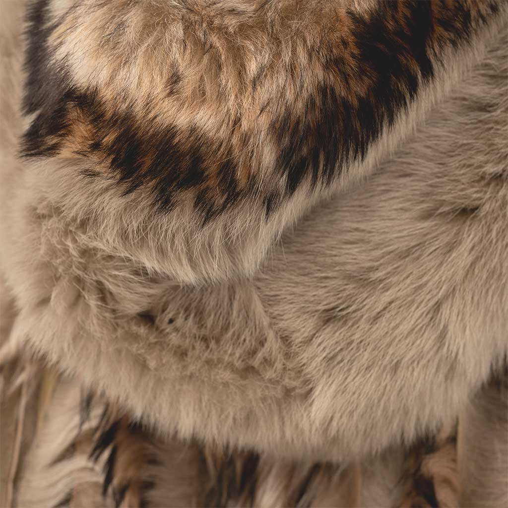 2015 Lamb Shearling Cape with Hood