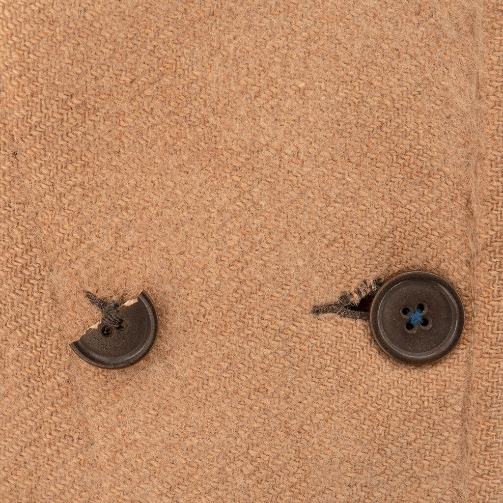 1920s-30s Vintage Hooded Wool Blanket Coat