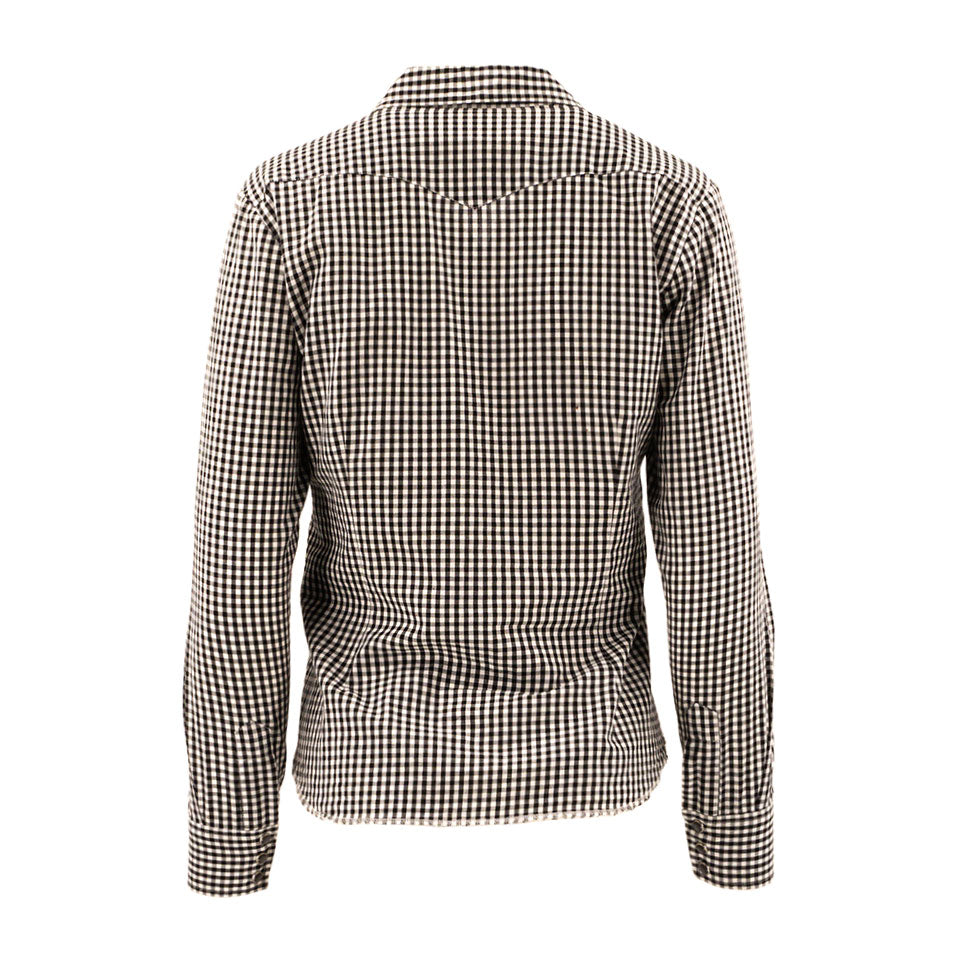 Vintage Gingham Pearl Snap Shirt