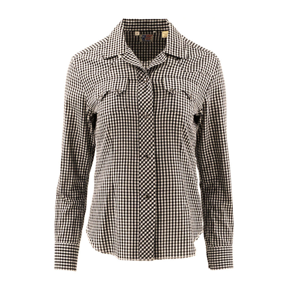 Vintage Gingham Pearl Snap Shirt