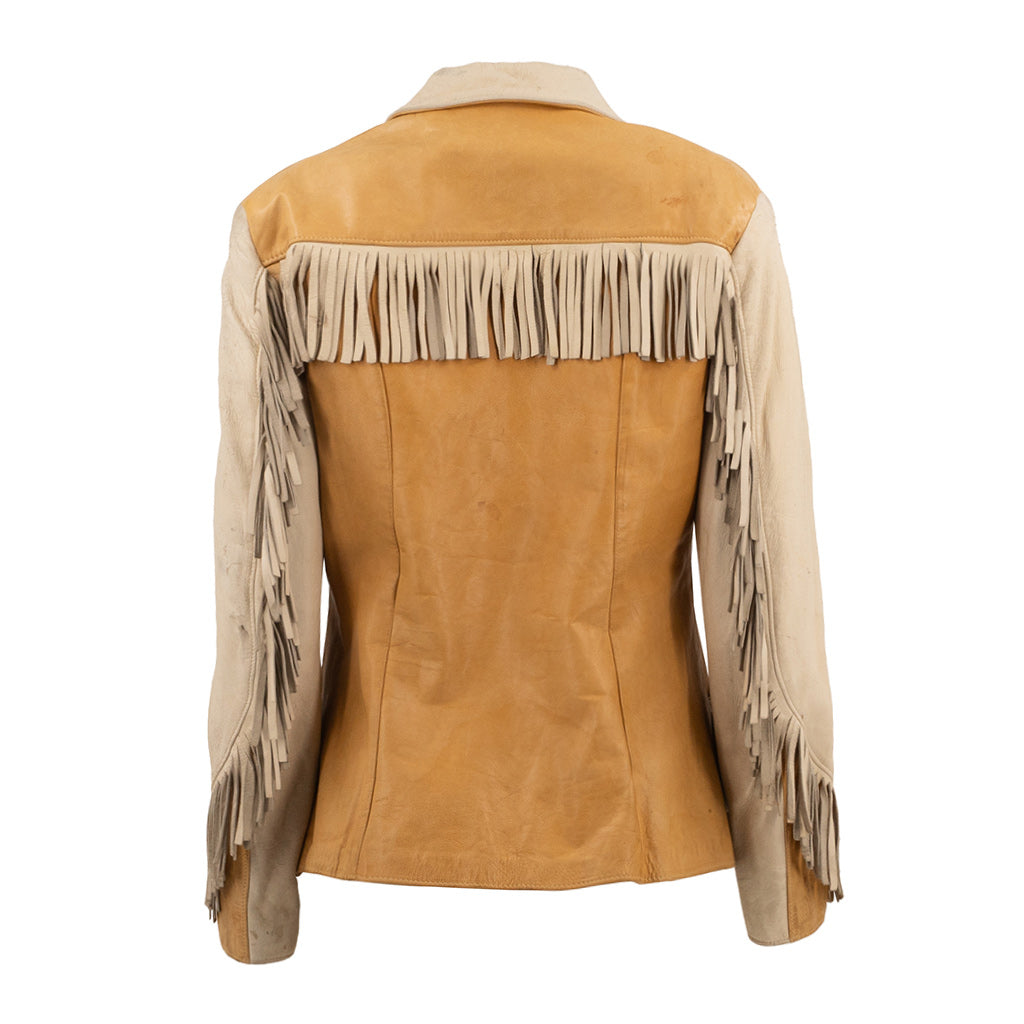 Vintage Leather Fringe Jacket