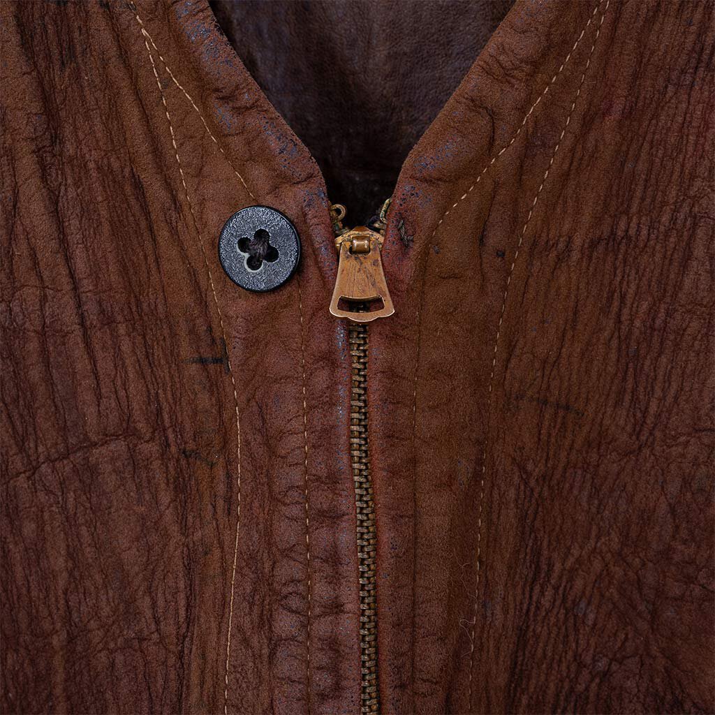 Vintage Leather Vest with Side Buckles