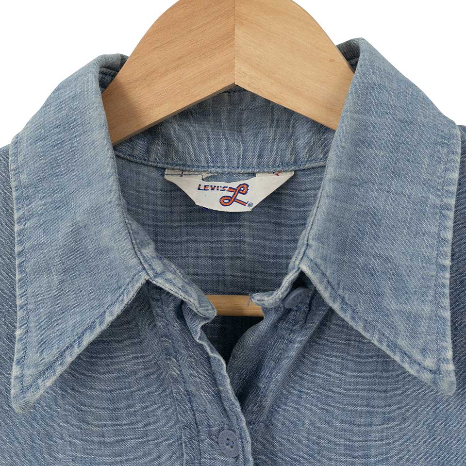 Vintage Short Sleeve Chambray Shirt
