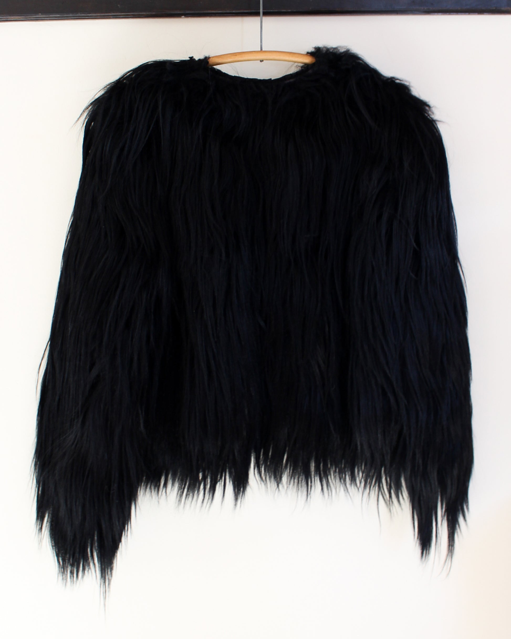 Custom Made Long Hair Goat Fur Jacket
