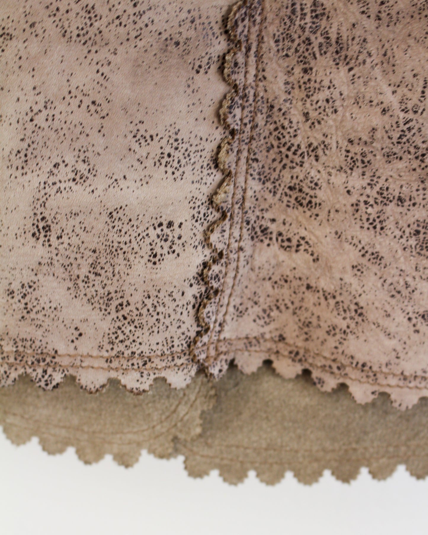 Double RL Vintage Fringe Leather Vest