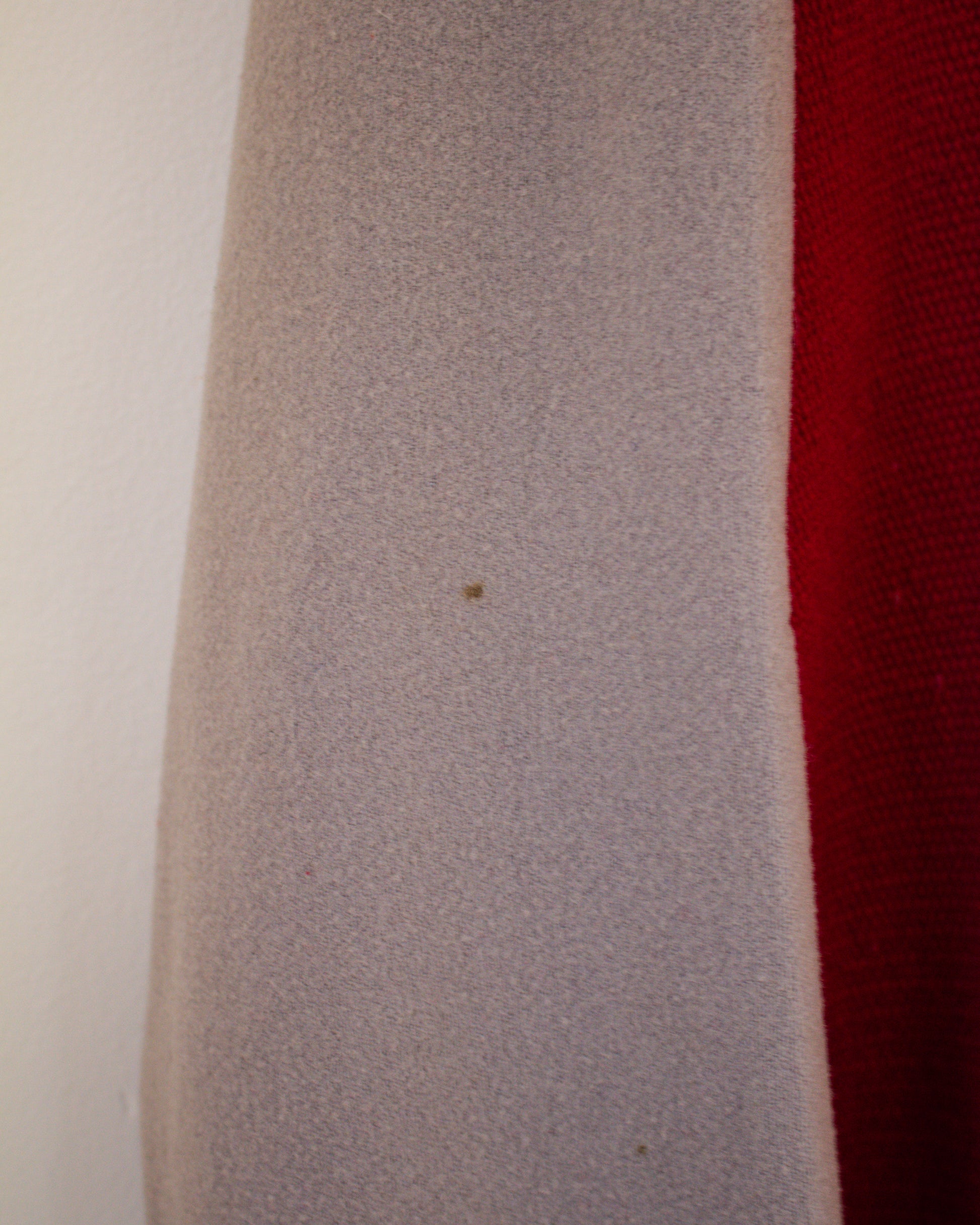 Close up of wear inside jacket