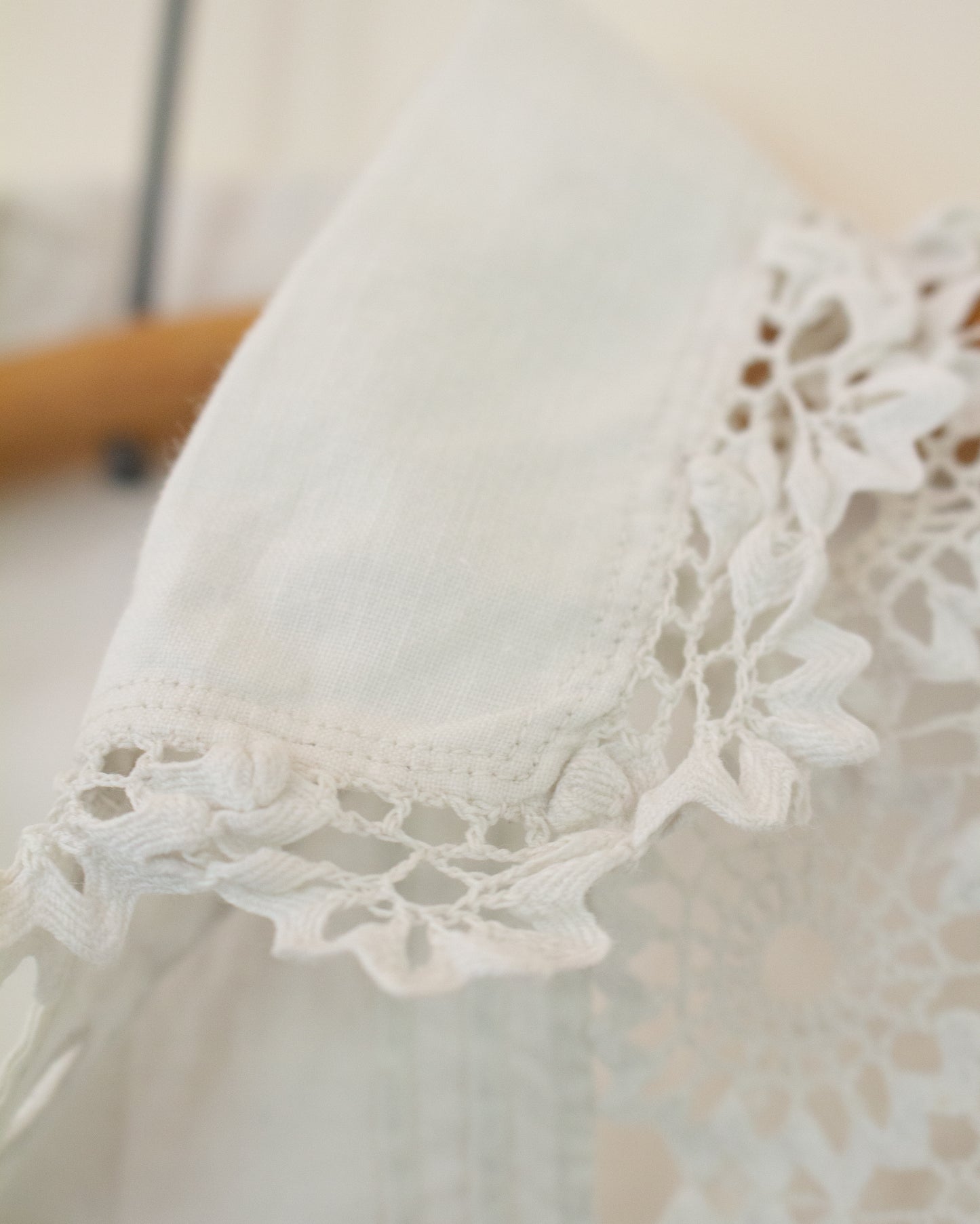 Close up of lace detailing