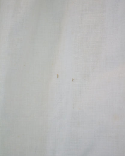 Two small marks on white background