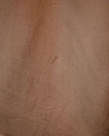 Close-up of brown fabric texture