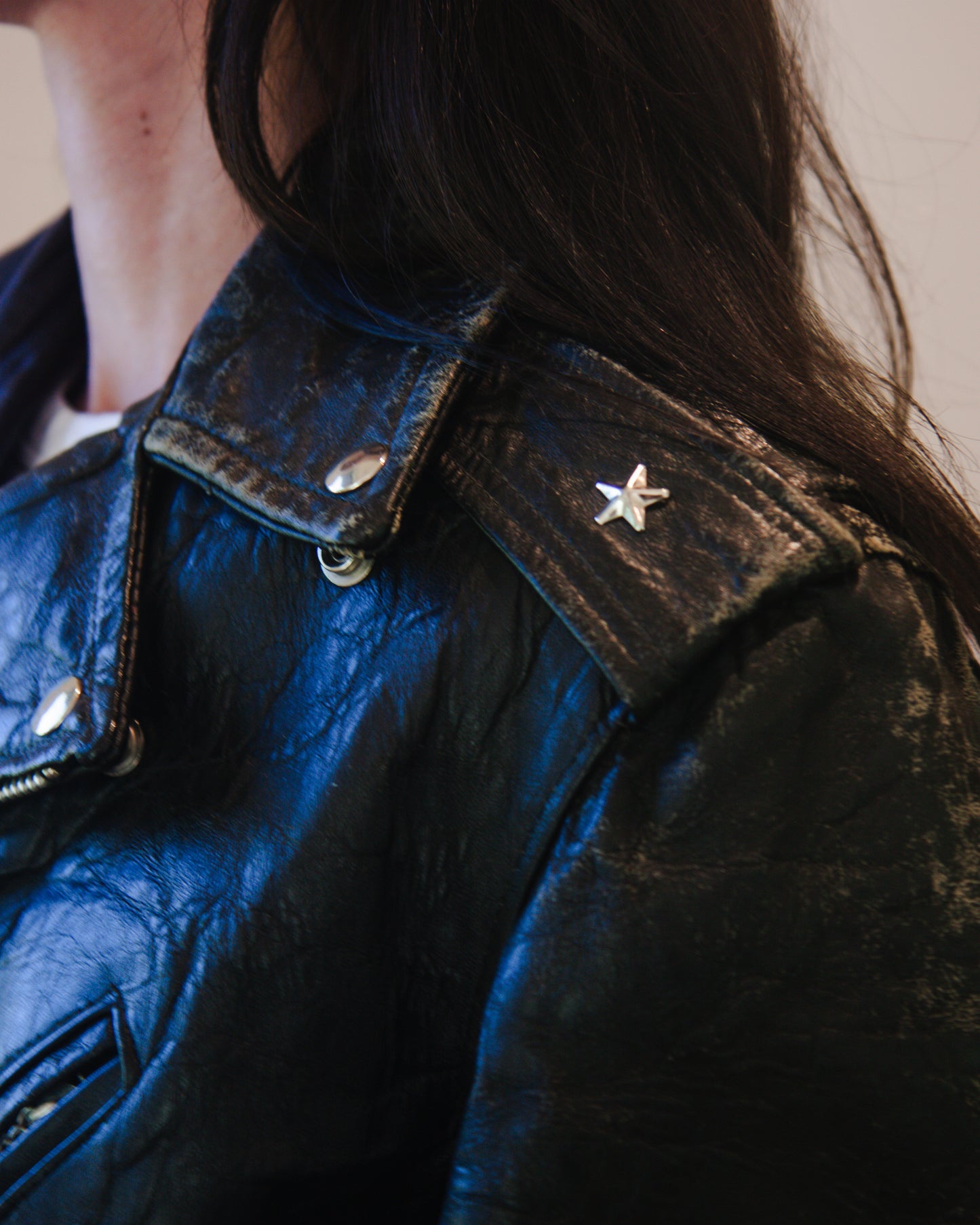 1960s Vintage Leather Moto Jacket