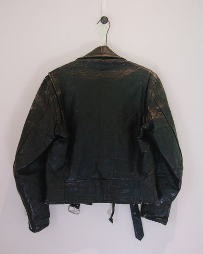 1960s Vintage Leather Moto Jacket
