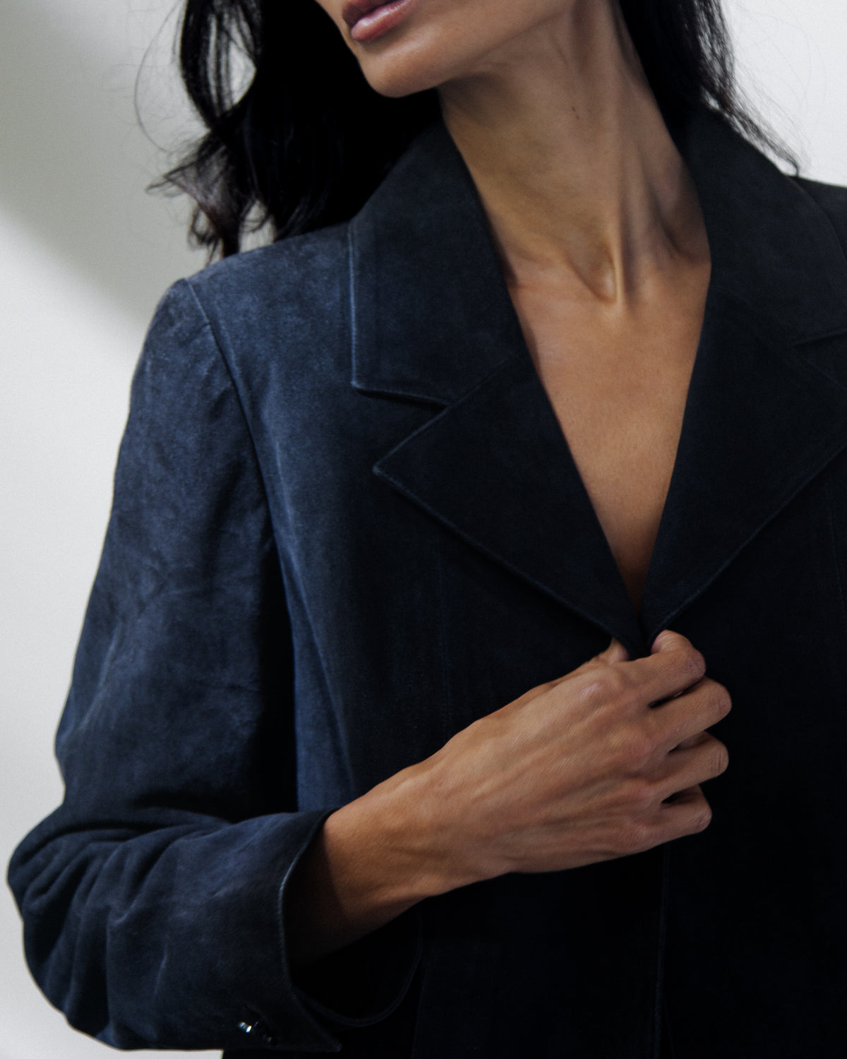 Vintage Karl Lagerfeld 2002 Cruise Collection Suede Pantsuit