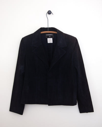 Vintage Karl Lagerfeld 2002 Cruise Collection Suede Pantsuit