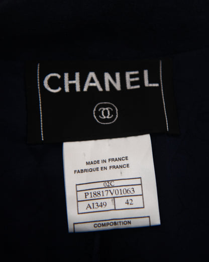 Vintage Karl Lagerfeld 2002 Cruise Collection Suede Pantsuit