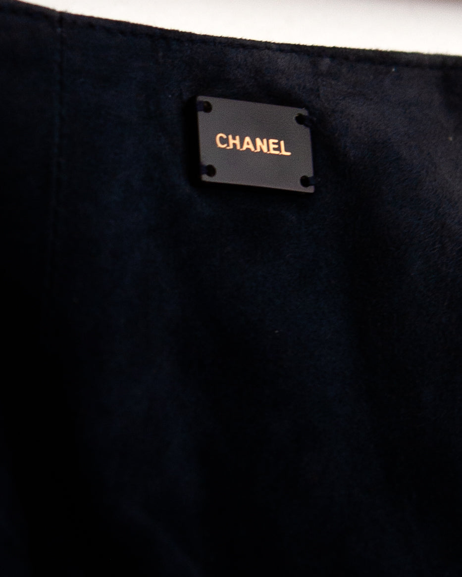Vintage Karl Lagerfeld 2002 Cruise Collection Suede Pantsuit
