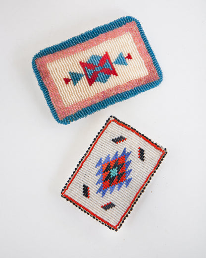 Vintage Native American Hand Beaded Belt Buckle
