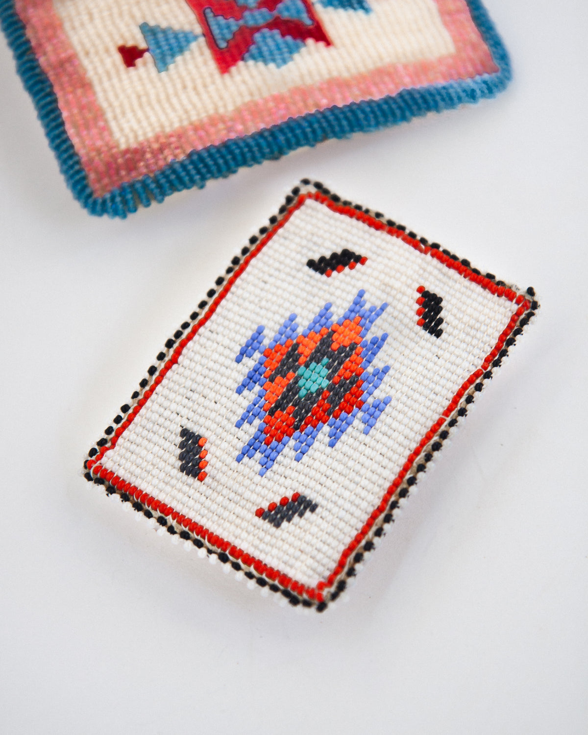 Vintage Native American Hand Beaded Belt Buckle