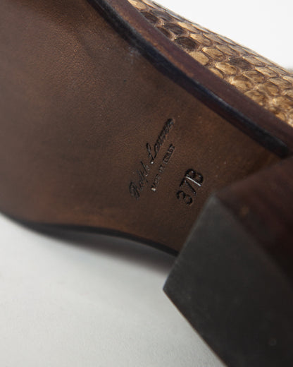 Ralph Lauren Purple Label Vintage Tall Python Cowboy Boots