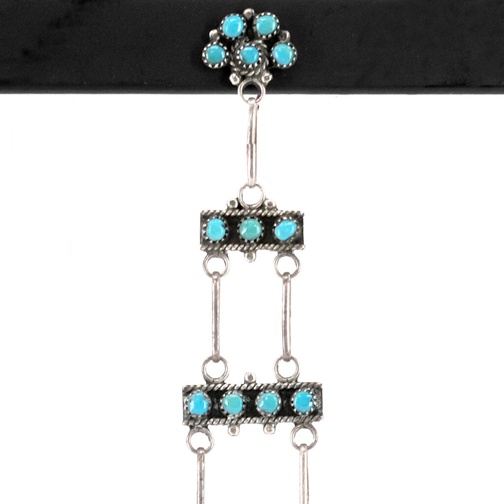 Vintage Turquoise Ladder Earrings